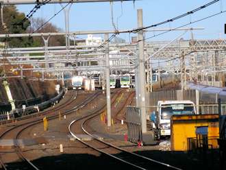 日暮里駅のホーム