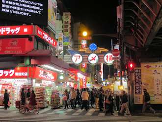 御徒町側のアメ横