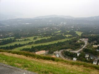 大室山山頂より