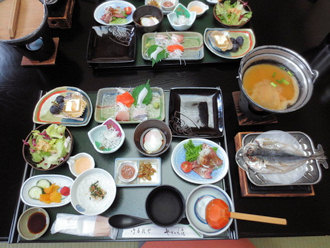 やぎさわ荘の朝食